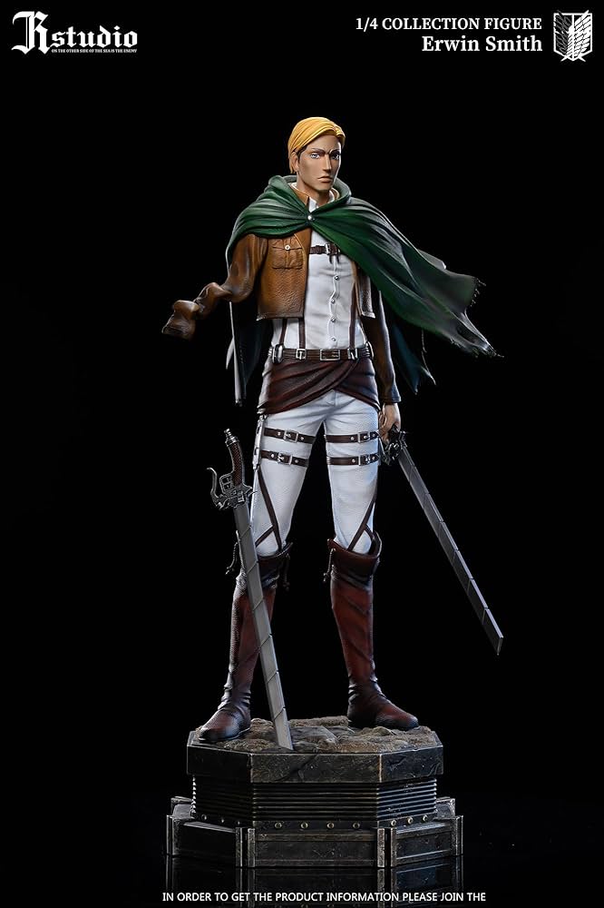 進撃の巨人 エルヴィン フィギュア ガレージキット  GK完成品 巨大型 Amazon | エルヴィン・スミス フィギュア 1/4スケール 塗装済み